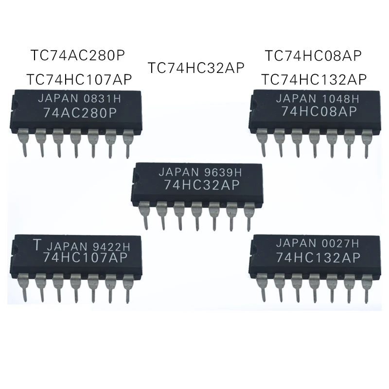 1個TC74HC32AP TC74HC08AP TC74HC132AP TC74AC280P TC74HC107AP