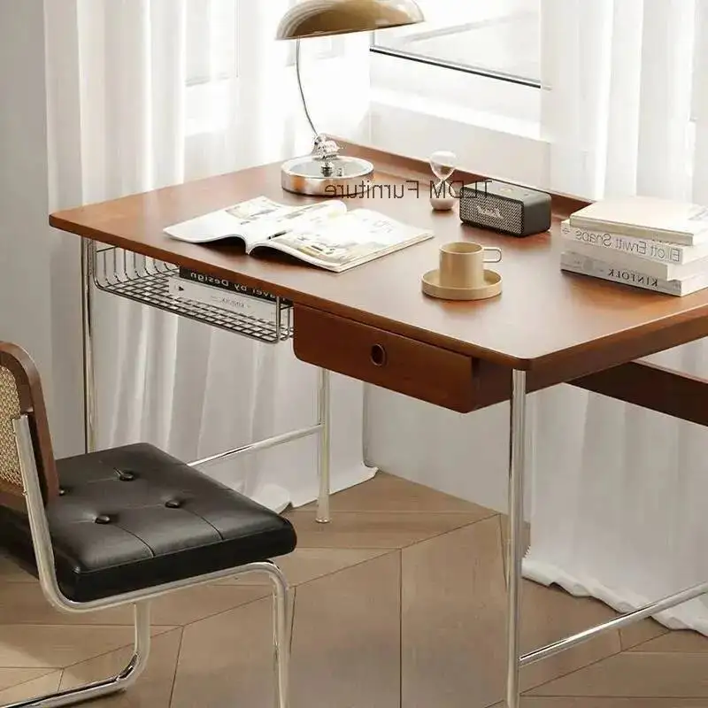 Room Study Tables Multifunctional Retro Bedroom Dressing Wood Simple Living Room Office Storage Desk Desks Creative Table