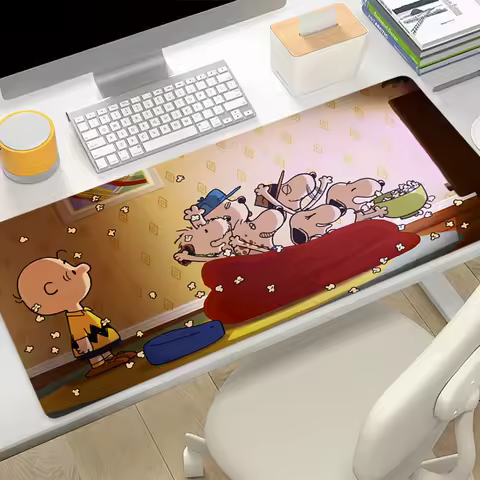 Mouse Pad Large Cartoon S-snoopy Computer Office Game Table Mats Rubber non-slip Gaming Keyboard coaster Long Desk Pads Mousepad