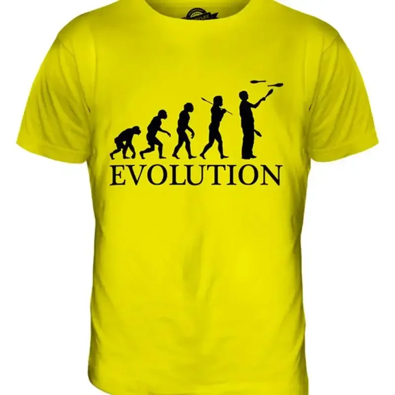 JUGGLING EVOLUTION OF MAN MENS T SHIRT TEE SHIRT XS S M L XL 2XL 3XL