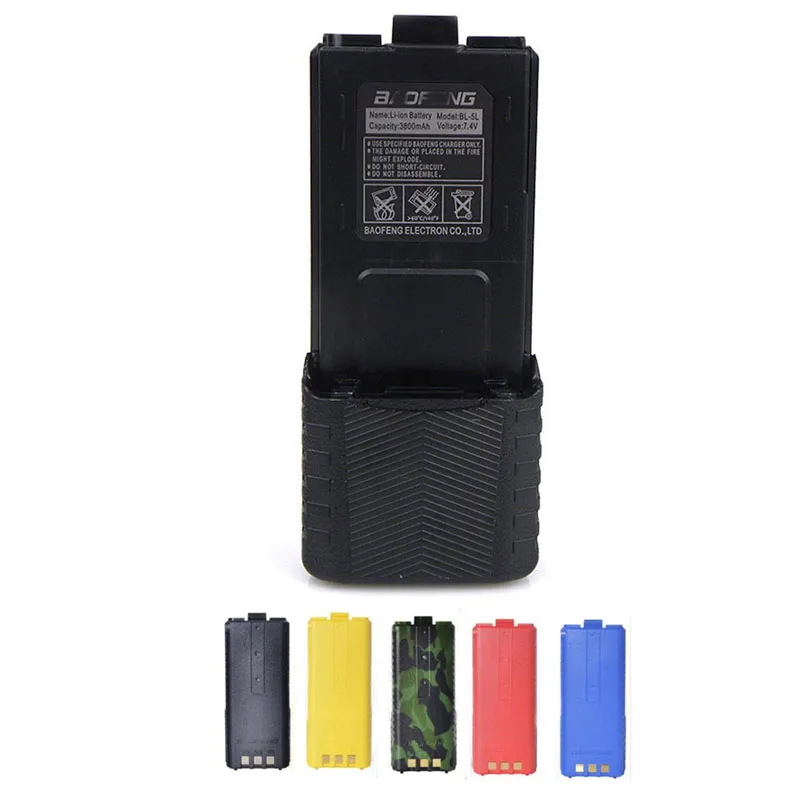 

Baofeng BL-5L Real 7.4V 3800mAh Colorful Rechargable Long Extend Li-ion Battery for UV-5R 5RA Series Two Way Radio Walkie Talkie