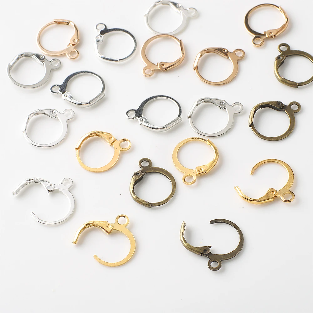 20Pcs Metal Ellipse Carabiner Clip Snap Hooks Spring Buckle Split Openable Keyring Handbag DIY Pendant Beads Connector Key Chain