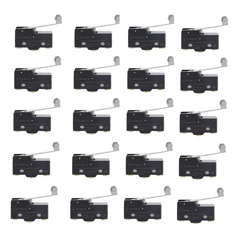 AT19-20X Panel Mount Long Hinge Roller Lever Ac Dc Basic Micro-Switch Z-15Gw2-B