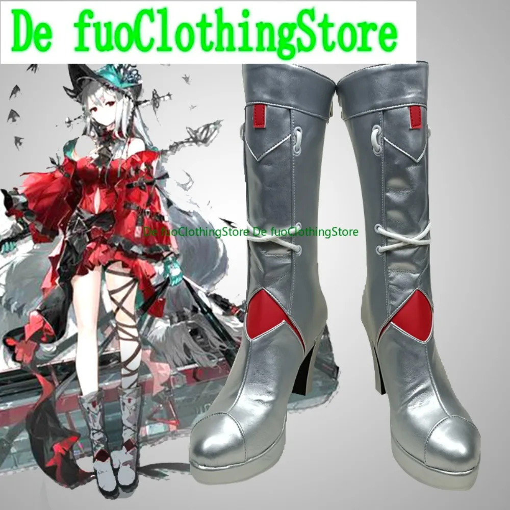 

DefuoClothing Arknights Skadi Corrupting Heart Cosplay Shoes Character Boots Halloween Carnival Party Costumes Accessory Shoes