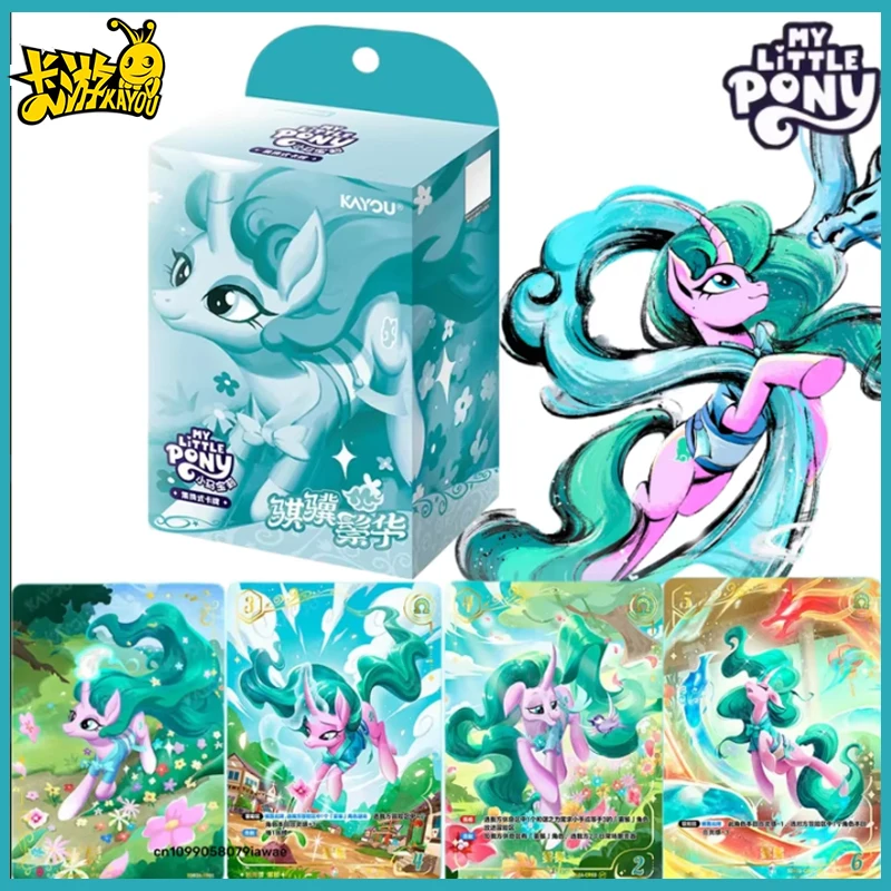 2026 New KAYOU Authentic New My Little Pony Trading Card Game Qiji Zonghua Pre-built TCG Battle Cards Anime Merchandise Gift Toy