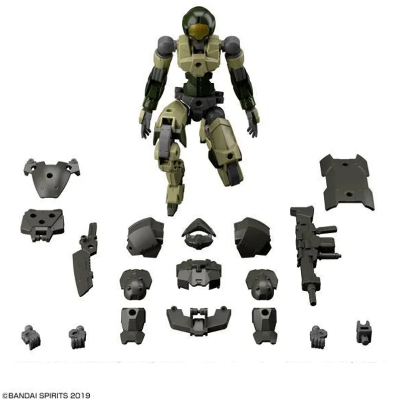 Gundam Bandai Mintute Mission Action Robot Kit, Spinatio, tipo de exército, S Assembly, produto original, HG 1: 144 Exm-A9S, 30mm