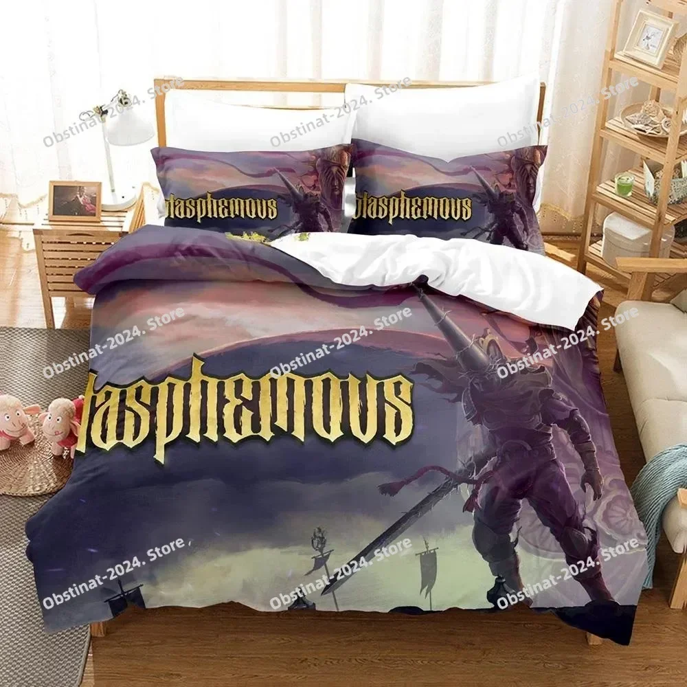 3d Print Game Blasphemous Bedding Set Printed Bed Set With Pillowcase Bed Duvet Cover Soft Single Double Queen Super King Size - view 6