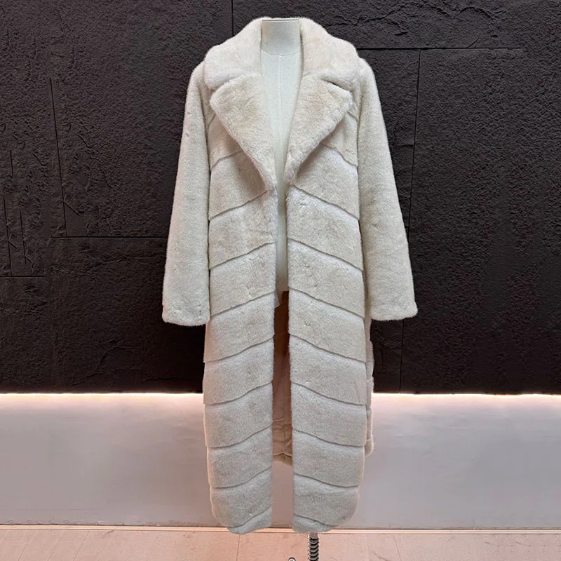 Winter Warm Capuchon Middellange Effen Kleur Bont & Nepbont Vrouwen Nieuwe Casual Imitatie Nertsen Bont Hoge Kwaliteit Vrouwen Bontjas H639