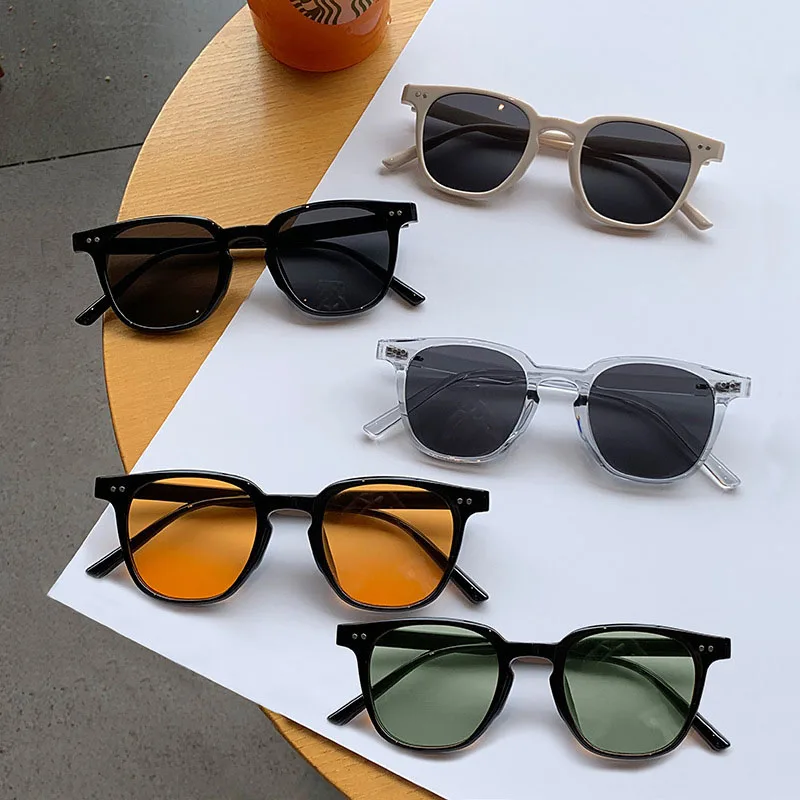 New Vintage Luxury Sunglasses for Women Men Square Small Round Frame Fashion Eyewear Classic UV Protection Sun Glasses