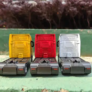 Modello di auto con testa di camion in lega pressofusa 1/50, giocattolo di simulazione, ingegneria, veicolo di trasporto, contenitore con testa a scomparsa, giocattolo in metallo per ragazzo 10 best sales camion pressofusi - №3