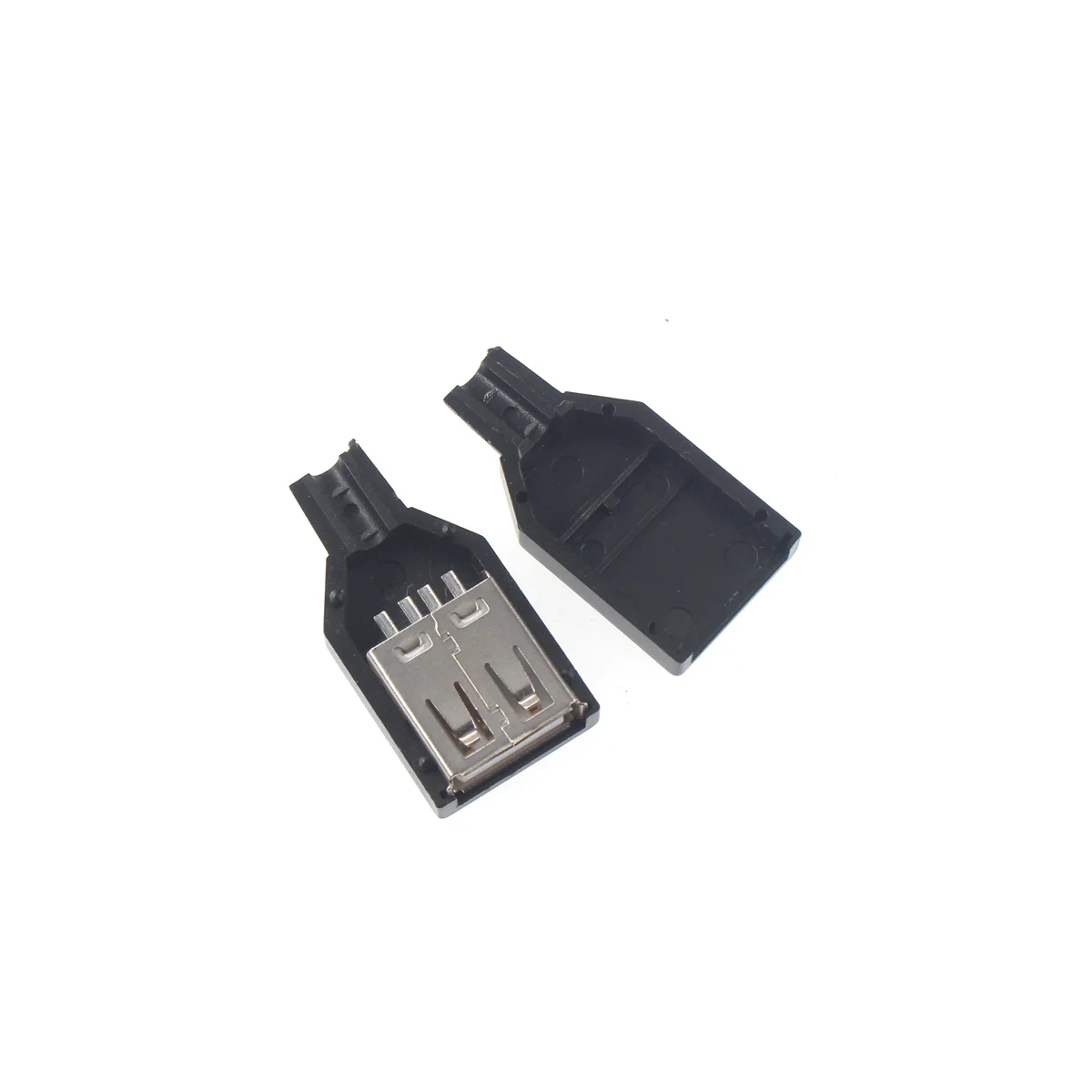 20pcs A female USB double-layer 90 degree /180 degree pin long/short patch USB socket