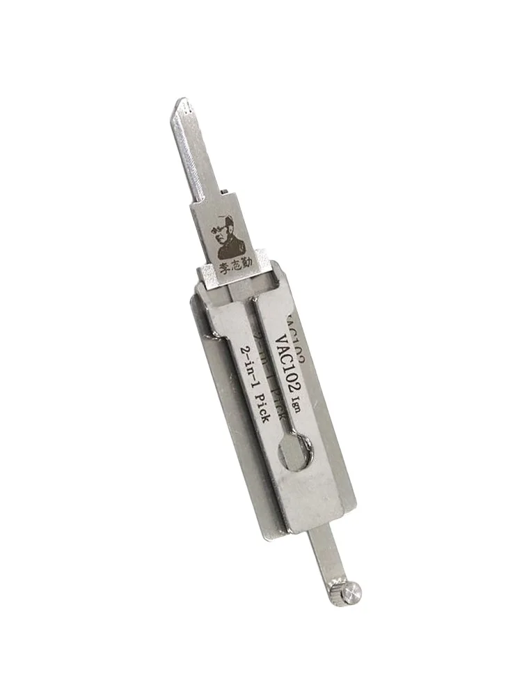 Lishi 2 in 1 VAC102 Lock Pick Decoder Ignition Car door open for Renault Model Flat milling view 6