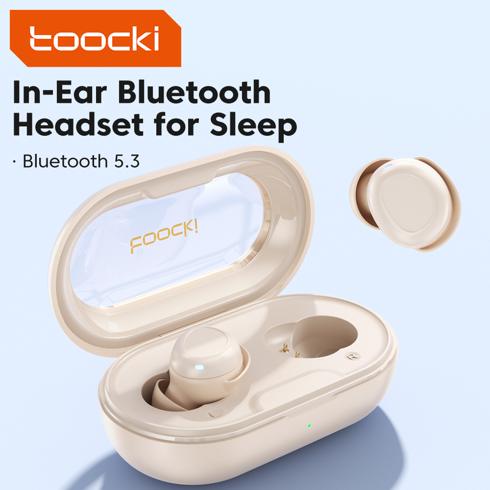  Toocki EJ12 ENC Wireless Earphones Bluetooth 5.3 in-Ear Touch Control IPX4 Waterproof Mini Earbuds For Sleep Comfort Headset 