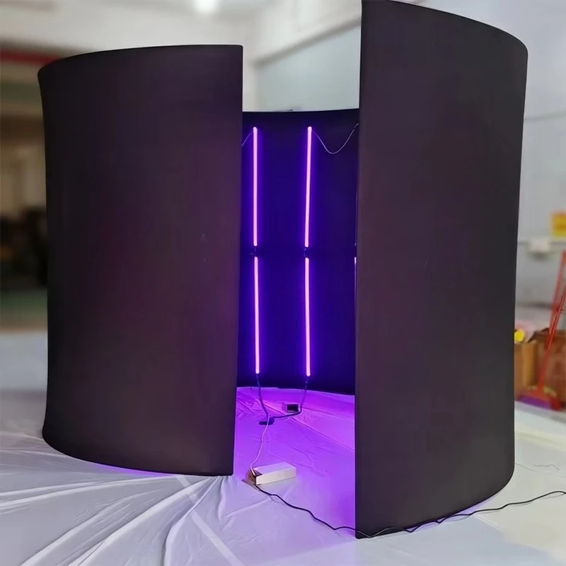 

Custom 360 Photo Booth Shell Background RGB Light Emitting Diode Photo Shell Background