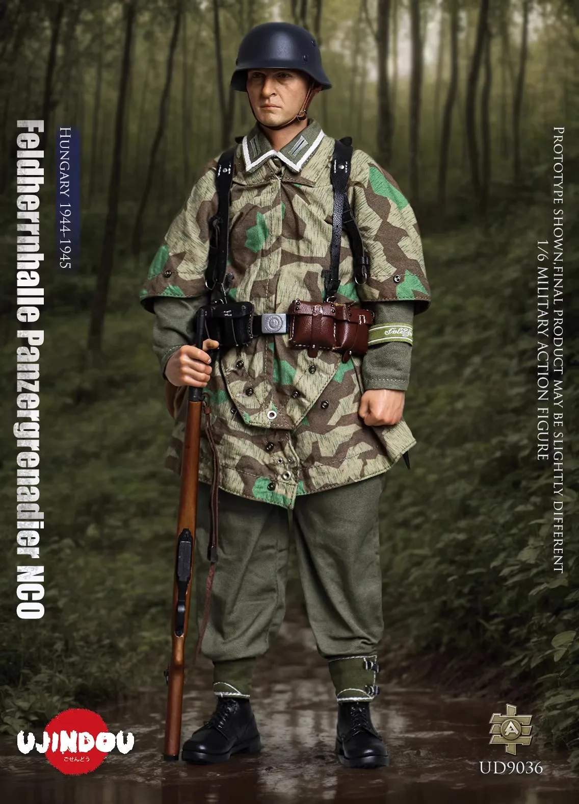 In Stock UJINDOU UD9036 1/6 Male Commander In Chief Armored Grenadier Officer Military Camouflage Full Set 12in Action Figures