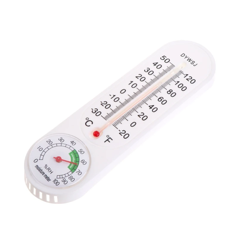 DurableWeather Station Nursery Gauge Humidity Wall Hung Thermometer Room Temperature Indoor Hygrometer Meter Accessories