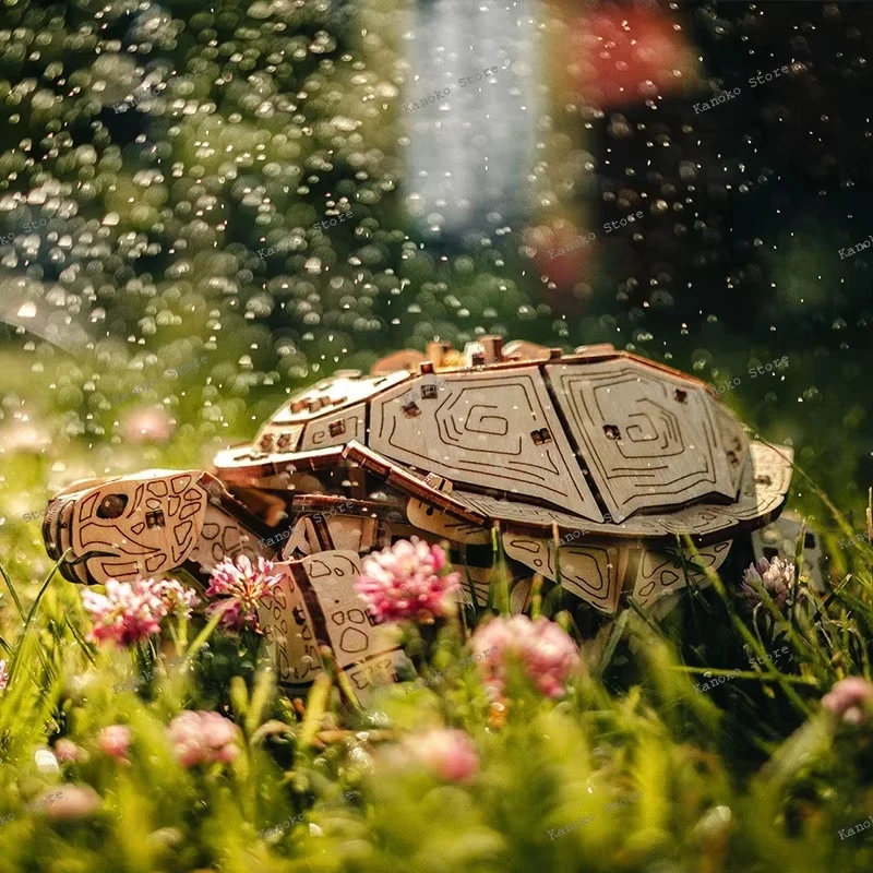 إيوا السلاحف بنة التجمع نموذج لغز لعبة الأولاد والبنات تعطي الهدايا لعب آلات الحيوانات الأليفة اللطيفة DIY بها بنفسك #4