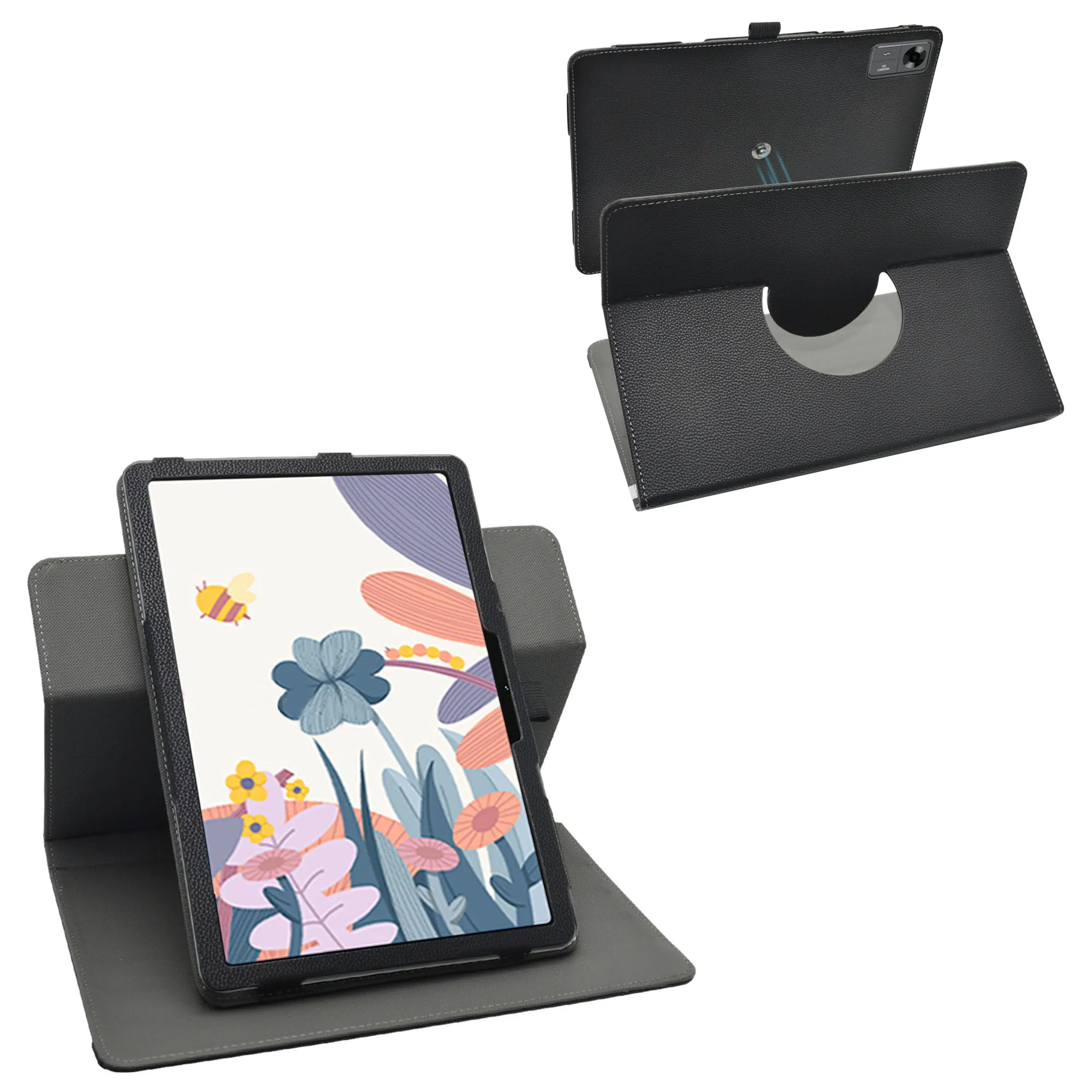 360 Degree Rotary Rotating PU Leather Cover , Rotary Rotating Case for DOOGEE Tab E3 11 inch Tablet