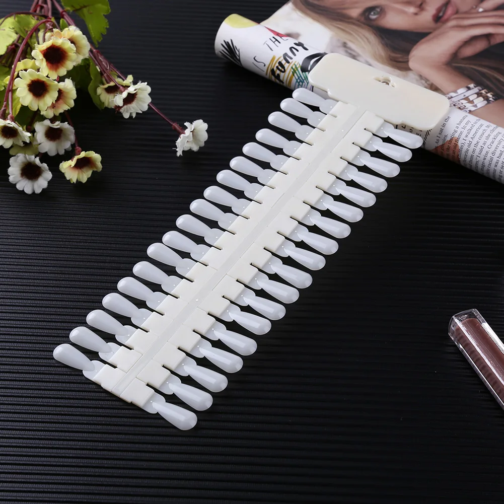 36 pçs/set cartão de cor de unhas falsas removível manicure prática placa de exibição útil gel polonês unhas falsas adesivos ferramentas manicure