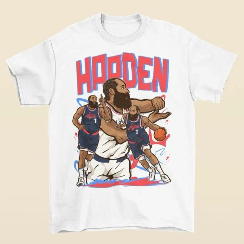 James Harden Cartoon Style Los Angeles Basketball T-Shirt