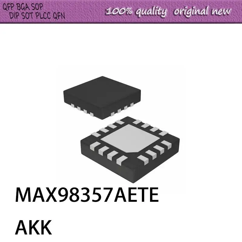 NEW  5PCS/LOT  MAX98357A MAX98357AETE AKK QFN-16