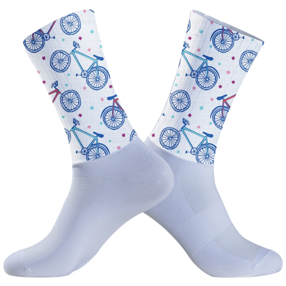 Chaussettes de sport en gel de pton pour hommes et femmes, respirantes, non ald, Pro Racing, Aero Bike Team, nouveau, 2021