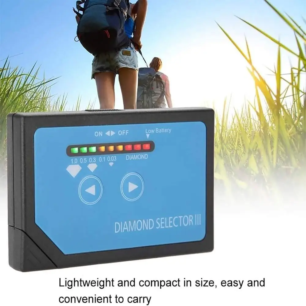 

Durable with LED Indicator Light Gem Tester Portable Easy to Read Diamond Tester Jewelry Test Selection Diamond Tester