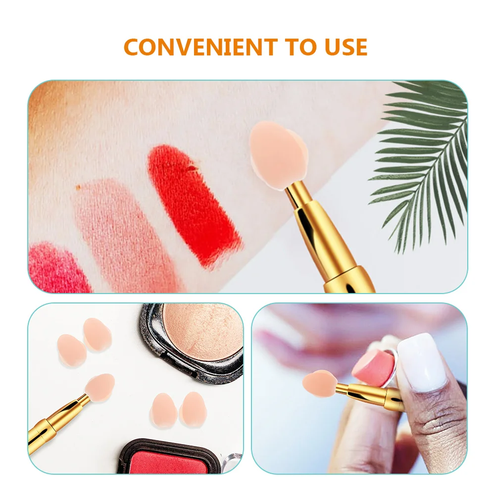 8 Pcs Lip Mask Brush Dust Cover Silicone Sleeve Protectors Portable Covers Holders Makeup Cases