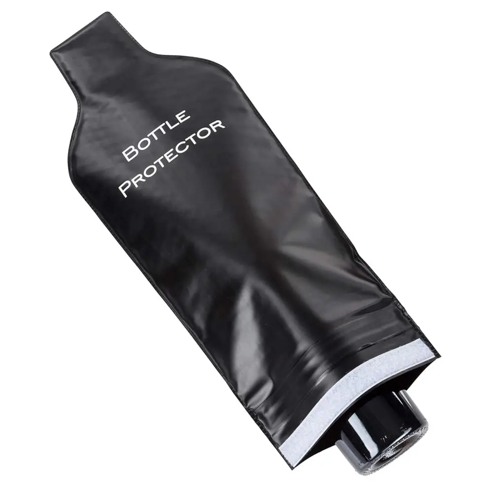 

Free ShippingReusable Wine Bottle Protector for Travel (4 Pack) - Wine Bags with Double Air Bubble Cushion Inner Skin and Leak