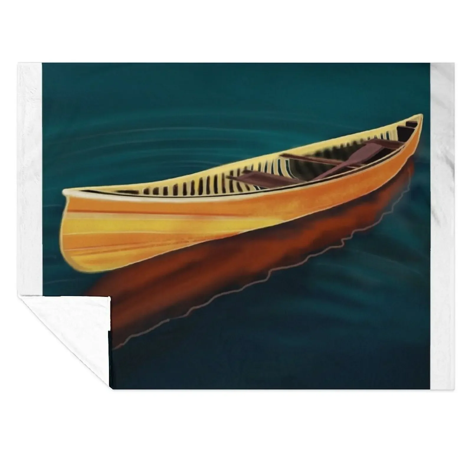 

Canoe in Silence Throw Blanket Decorative Sofas Decorative Sofa Thermals For Travel for winter Blankets