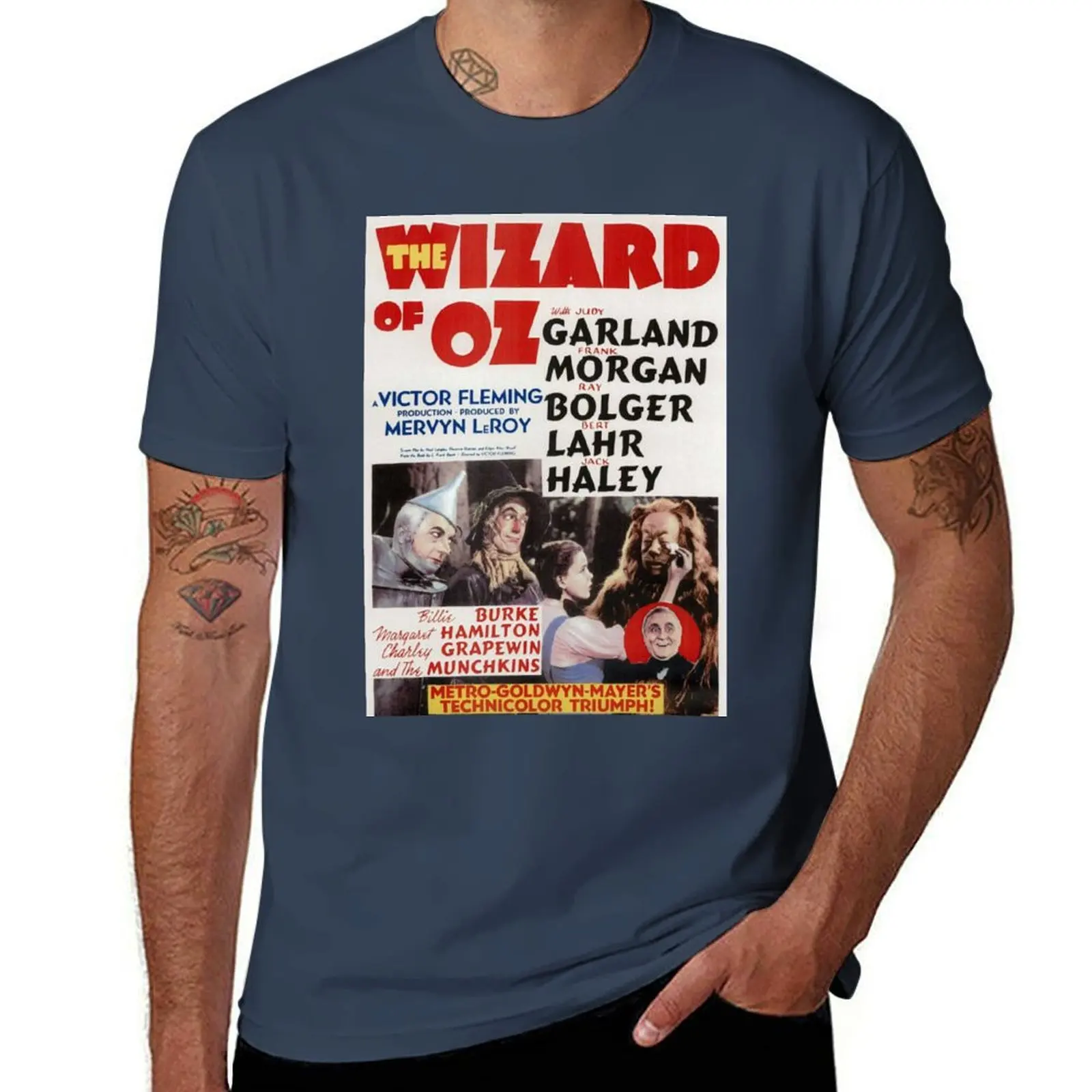 

Oz of Original Poster Movie Wizard T-Shirt Casual Basic Short Sleeve T-Shirt