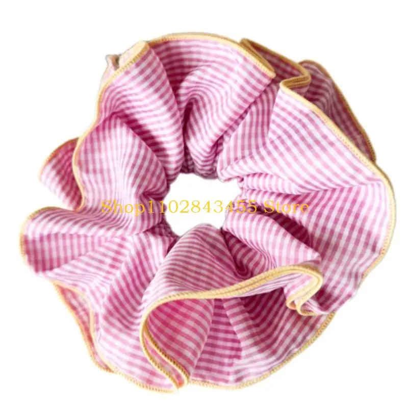 49mc على الطراز الكوري المتقلب صلات الشعر المزدوجة ذات الطبقة المزدوجة للنساء والفتيات scrunchies كبيرة الحجم