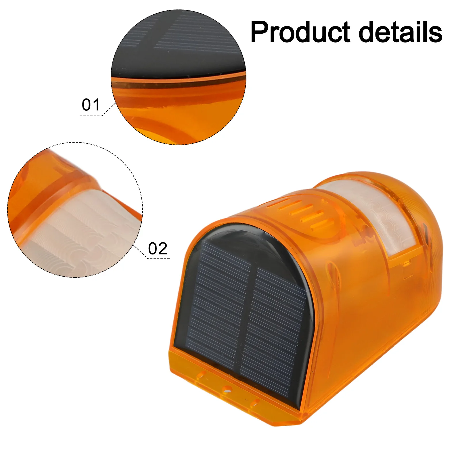 Solar Alarm LED Light Wireless Motion Sensor Detector With Sound Strobes IP65 Waterproof For Outdoor Farm Villa Security-Warning