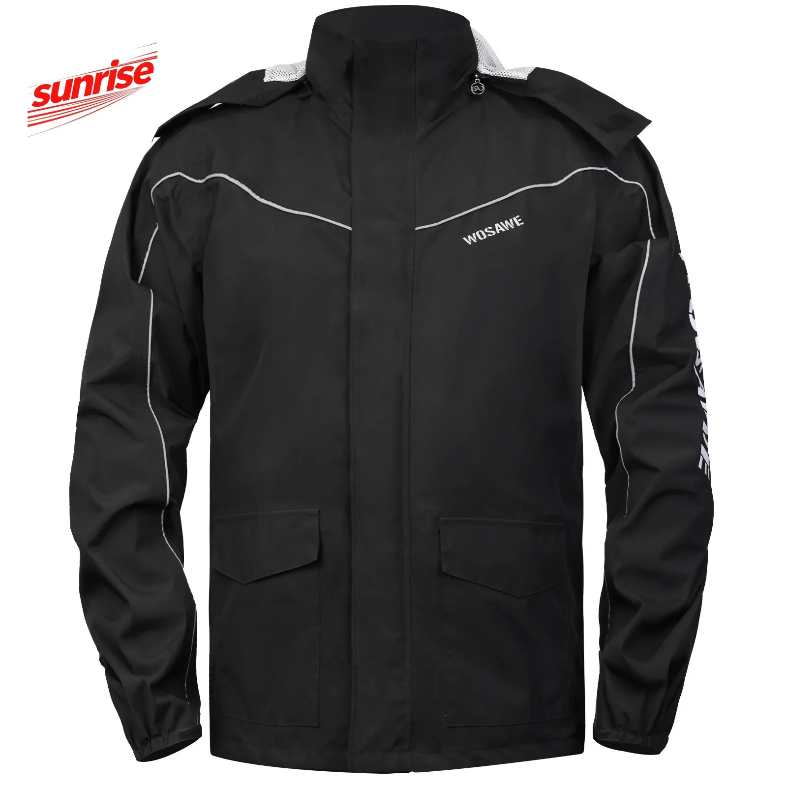 

Motorcycle Raincoat Set Lightweight Breathable Design Waterproof Riding Suit Split Jacket Outdoor Rain Gear for Riders