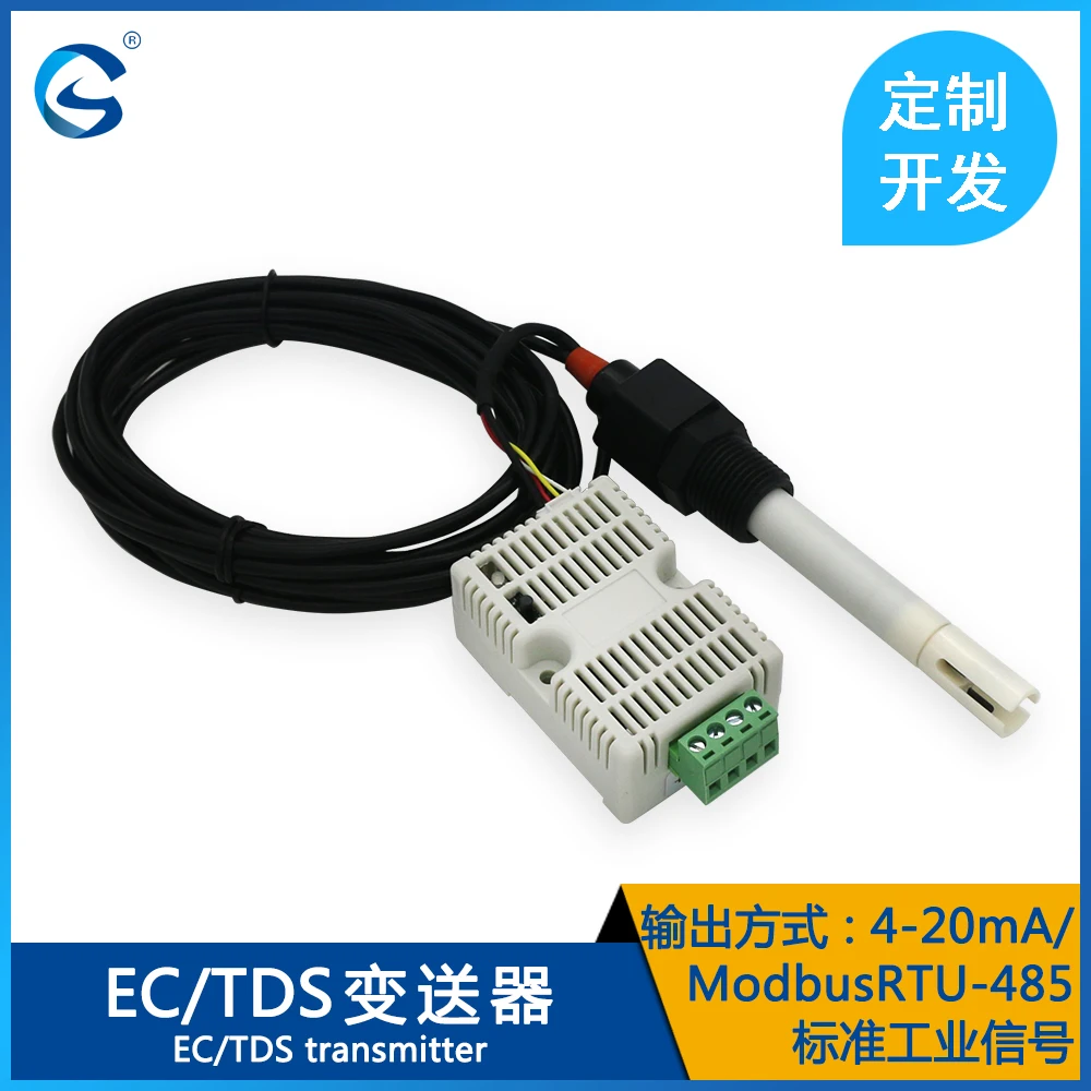 

Conductivity Transmitter EC Value Detection TDS Sensor Module RS485 4-20mA Online Water Quality Monitoring