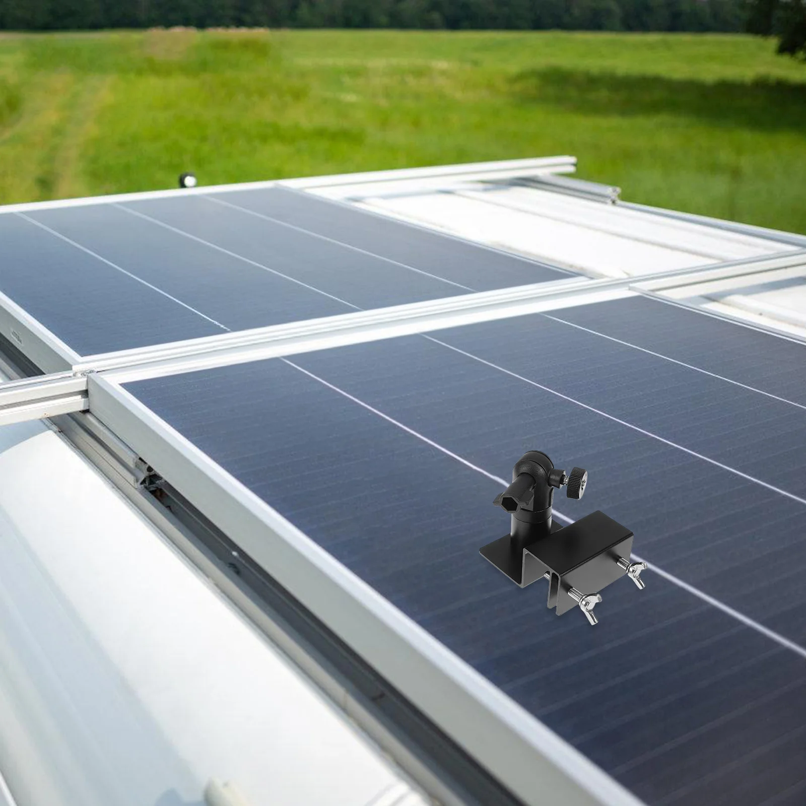 

Крепление желоба на солнечной панели, регулируемый кронштейн из алюминиевого сплава для крепления желоба на крыше автофургона, кронштейн из алюминиевого сплава