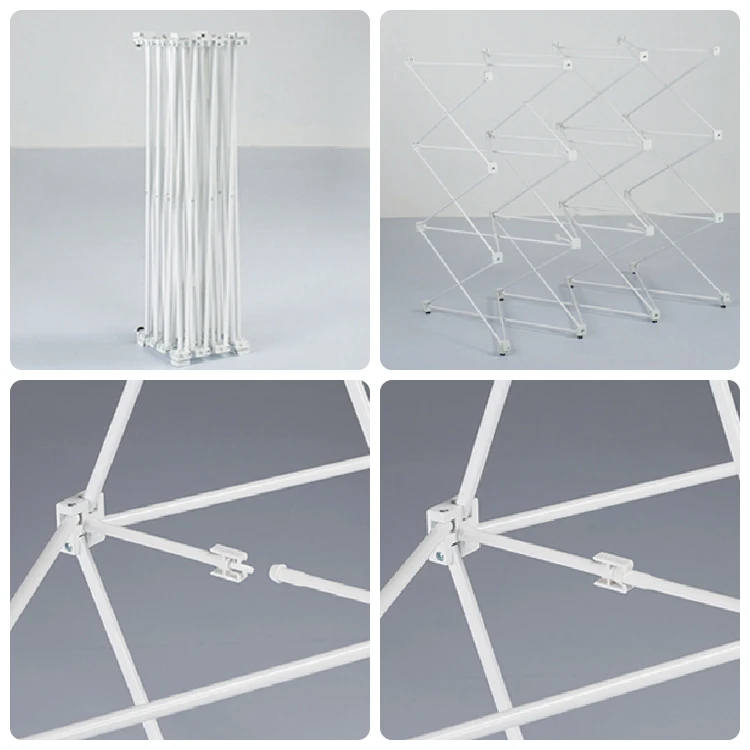 China perfil de alumínio seg pop-up portátil flexível dobrável display 3m cabine de tecido exposição comércio arco pano de fundo suporte