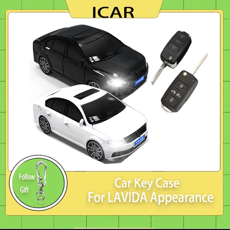 Flip Folding for LAVIDA Appearance For VW Volkswagen Golf Passat Polo Jetta Touran Bora Sharan 3 4 Button Car Key Case Cover Fob