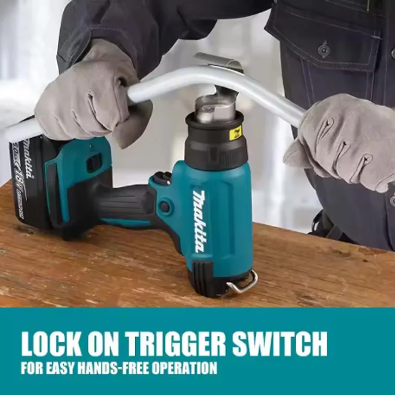 

Makita DHG181Z 18V Cordless Heat Gun LXT Lithium Power Tools 150-550ºC Shrink Film Baking Gun Clear Sticker