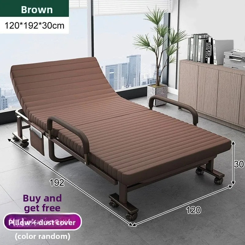 Folding  Office nap bed, household adult simple lunch break recliner, escort march single folding bed