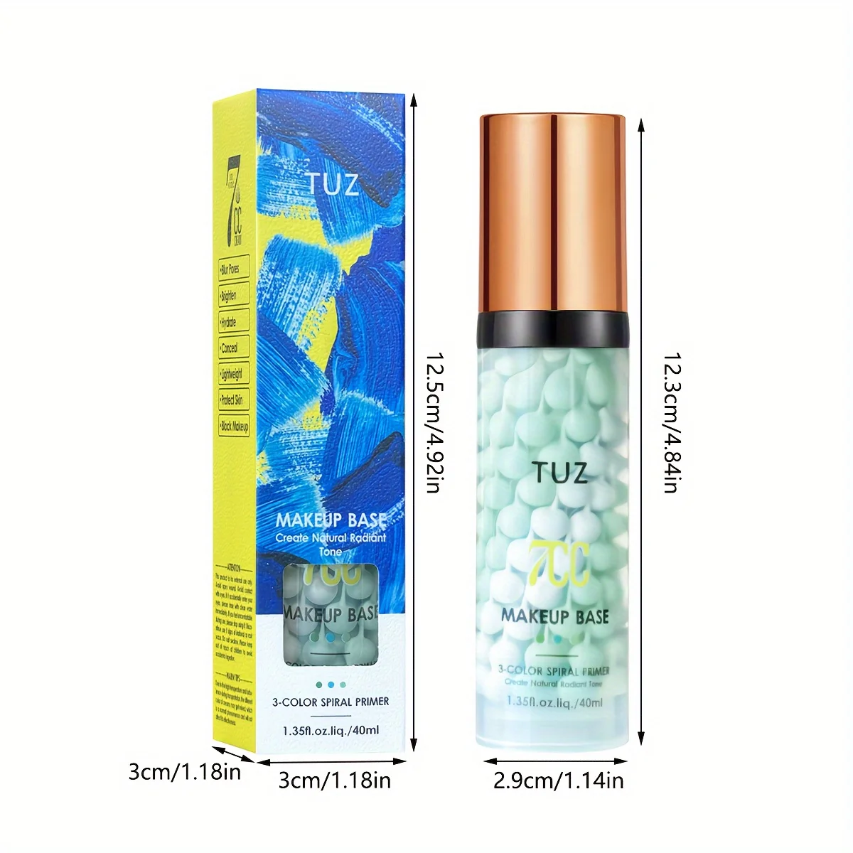 ไพรเมอร์แต่งหน้าแบบครีม 3 สี คอนทัวร์ คัลเลอร์ ไอโซเลชั่น กันน้ำ รองพื้นแต่งหน้า ไพรเมอร์เนื้อครีมธรรมชาติ