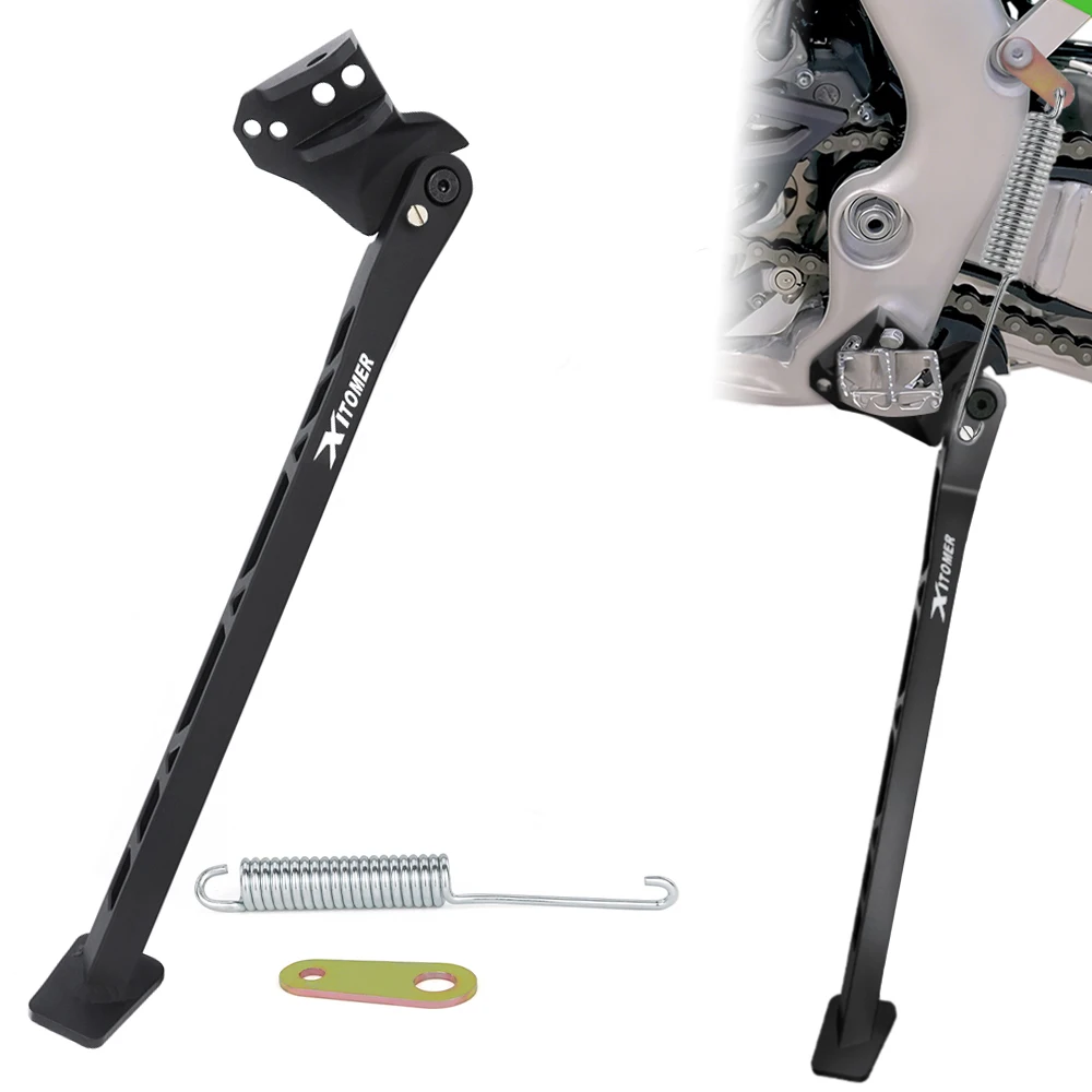 

Fit For Kawasaki KX250 / KX250F 2015-2019 KX450 / KX450F 2012-2021 Motorcycle Side Stand Kickstand Parking Foot Support Holder