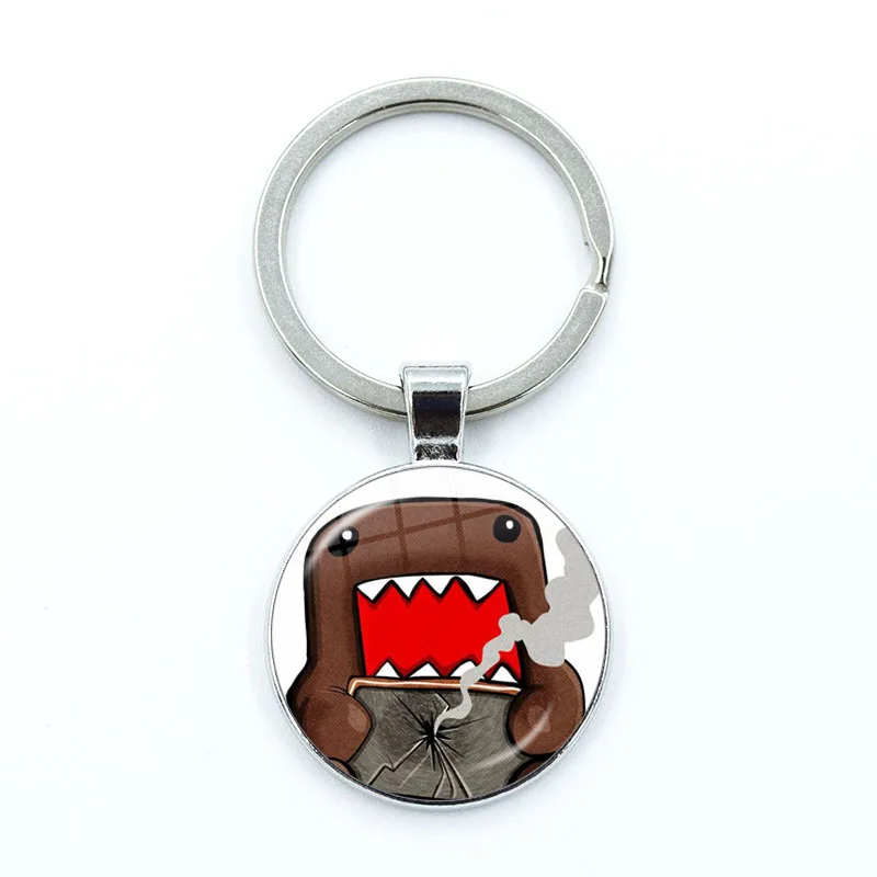 Simpatico cartone animato Domo Kun portachiavi TV giapponese Kawaii mascotte cupola di vetro portachiavi ciondolo borsa per bambini accessori regalo