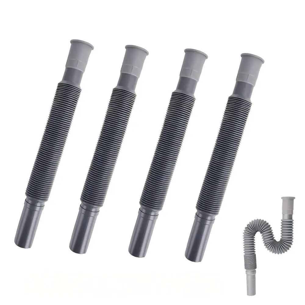 Zusammenklappbare, flexible, ausziehbare Abwasser-Auslassrohr-Sets, Anschluss für Wohnwagen, Wohnmobil, Wohnmobil, Teile, Zubehör, 80 cm Länge