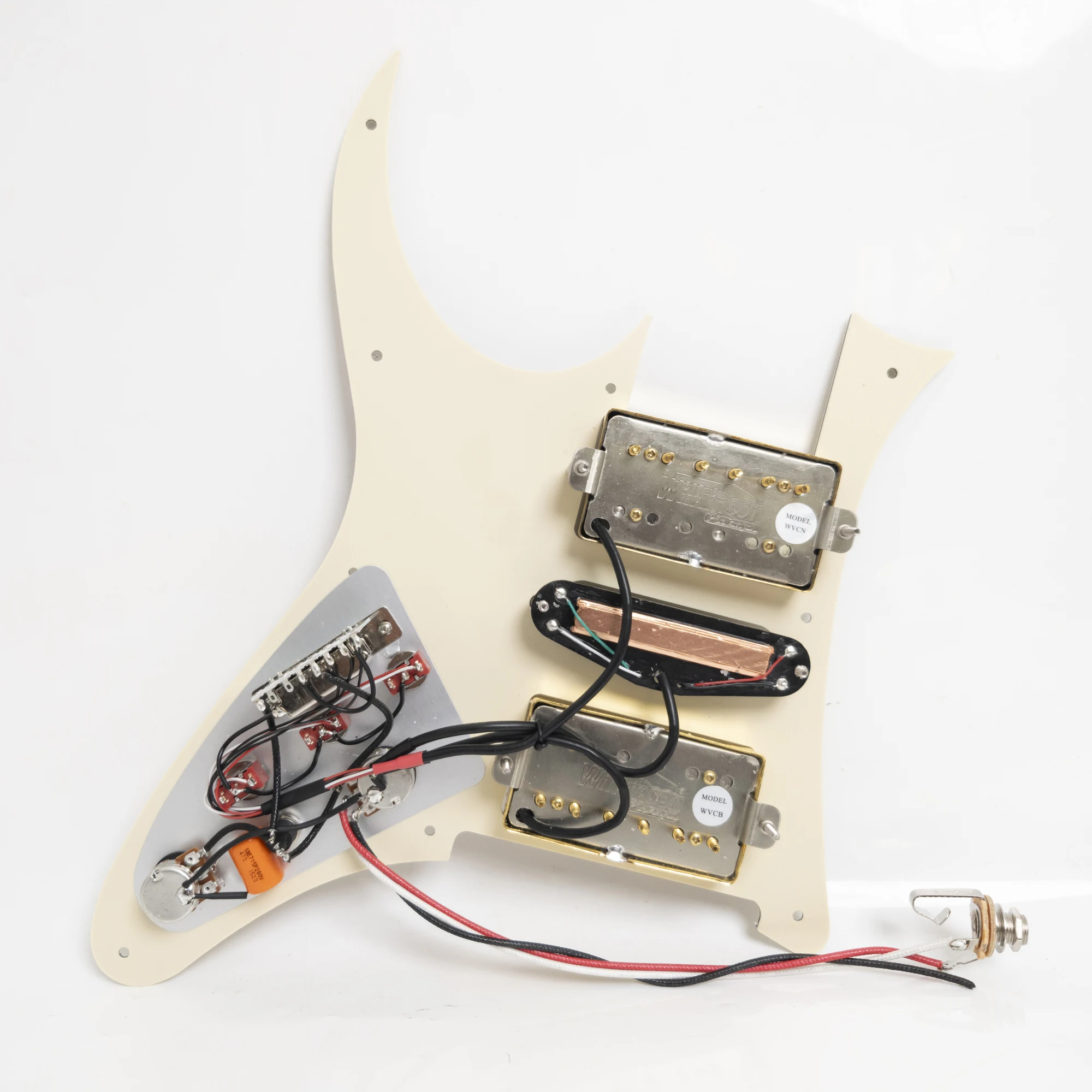 Guitar Prewired Loaded Pickguard with Coil Splitting HSH Alnico 5 Humbucking Pickups Set for RG Electric Guitars