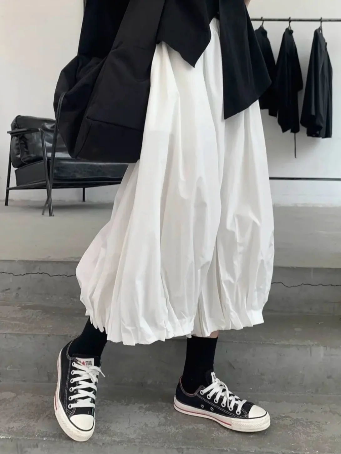 

Женские широкие брюки с высокой талией, свободного кроя, в стиле брюк-фонариков, черные, укороченные, летние, тонкие