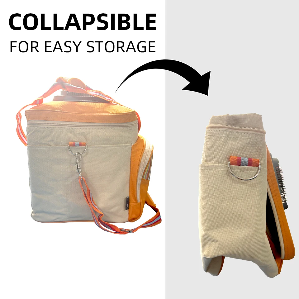Yanace Portable Electric Cooler Bag, Rechargeable Insulated Lunch Box for Camping Travel Car  Keeps Food & Drinks Cold Fresh