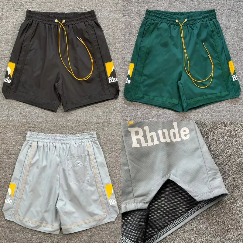 

High Quality Men's Rhude Casual Shorts Summer Multiple Colors Breathable Loose Sports Shorts