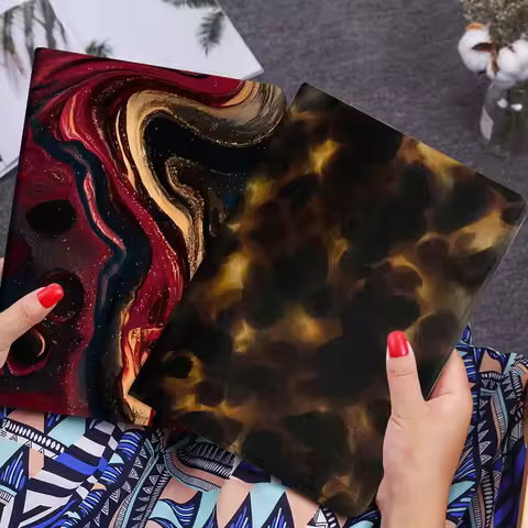 Brown Spotted Pattern Stone Tablet Case For Lenovo Xiaoxin Legion Pad Tab Pro GT Y700 Gen4 2 11 P11 M10 K10 3rd Plus Gen Gift