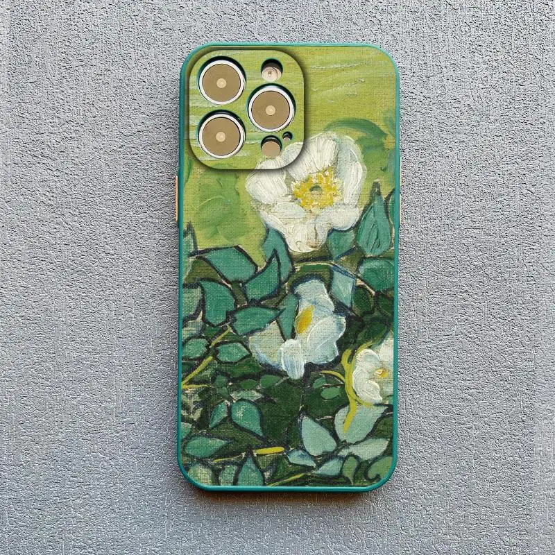 Retro Van Gogh Ölgemälde Telefon Fall Für iPhone 16 15 14 Plus 17 11 13 12 14 Pro MAX XR X Vintage Stoßfest Abdeckung Funda – Detail 9